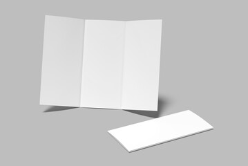 Brochure Trifold blank mockup