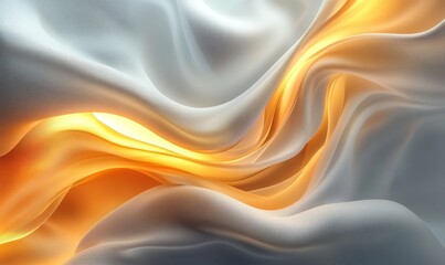 Obraz premium Elegant 3D Light Flow Design, Generative AI