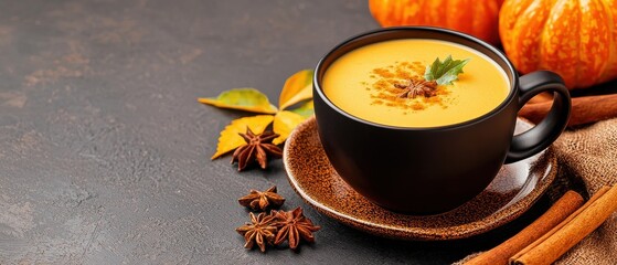 Warm Spiced Apple Cider Chai Latte Cozy Fall Beverage Drink