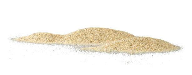 dune of beach sand isolated element