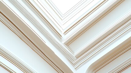 Intricate White Architectural Ceiling Detailing