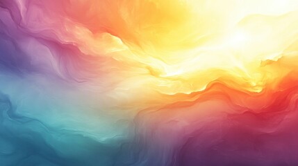 Obraz premium Abstract Colorful Swirls of Light and Energy Creating a Dreamy Ethereal Background