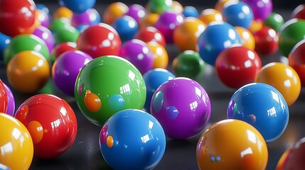 Colorful Shiny Spheres