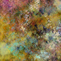Fototapeta premium Abstract blurry painted seamless pattern Earthy natural organic tones Grunge effect Grainy multicolor background