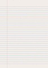 Obraz premium Notebook paper background. Lined notebook paper