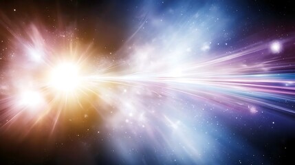 Naklejka premium Cosmic Light Speed