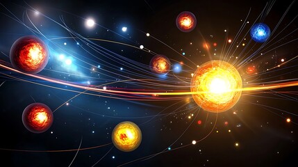 Celestial Dance Abstract Space Art