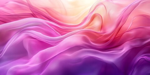 Obraz premium Pink Purple Silk Background, Generative AI
