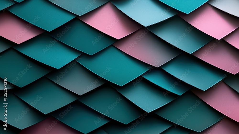 Poster a colorful pattern of squares and triangles