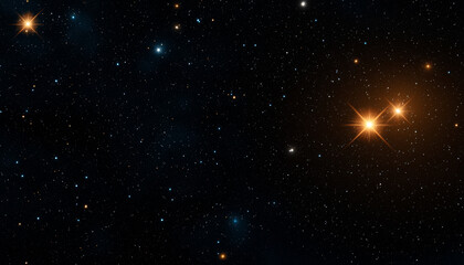 Fototapeta premium stunning view of starry night sky filled with bright stars and cosmic elements
