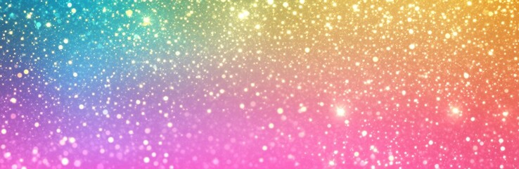 Pastel Rainbow Glitter Sparkle Background