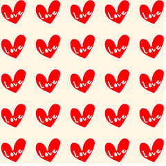 red hearts background