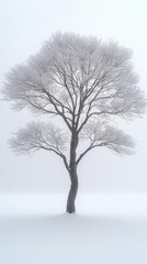 Fototapeta premium Isolated Pixelated Snow Covered Tree