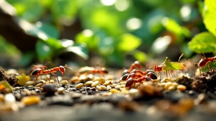Ants at work a glimpse into their daily routines and challenges