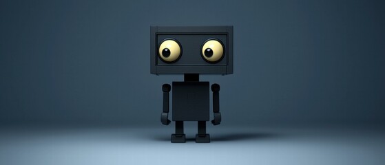 Fototapeta premium Cute robot. AI.