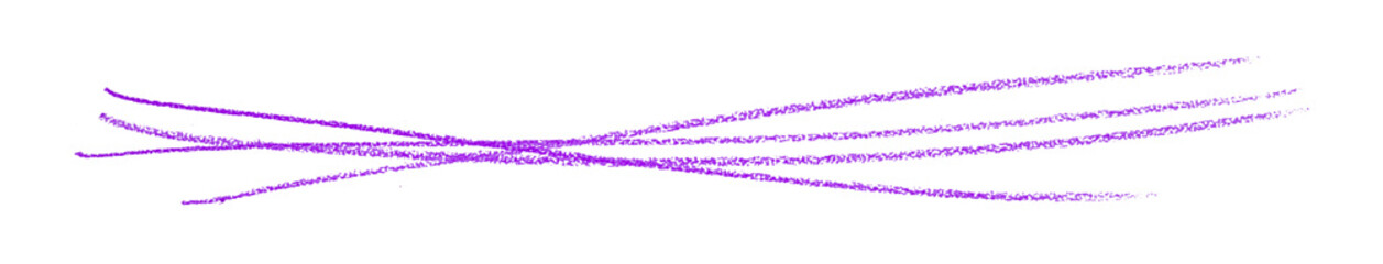 purple pencil strokes isolated on transparent background