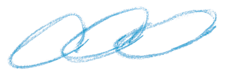light blue pencil strokes isolated on transparent background