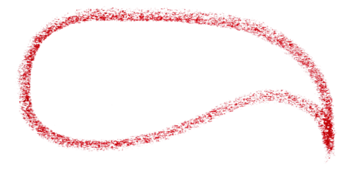 Separate red speech bubble on transparent background.