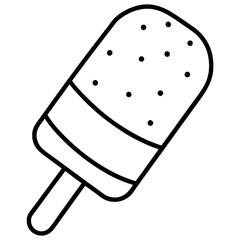 Outline-Style Popsicle Vector Graphics