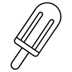 Outline-Style Popsicle Vector Graphics