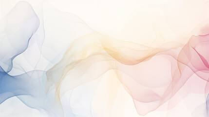 Soft Pastel Watercolor Brush Strokes Abstract Background with White Space