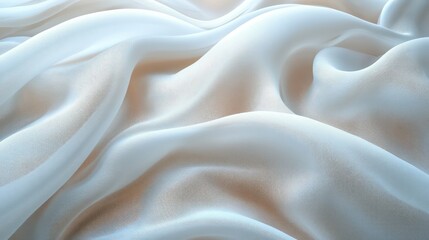 white fabric isolated on white background
