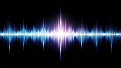 Night Photography of Audio Visualizer on Black Background