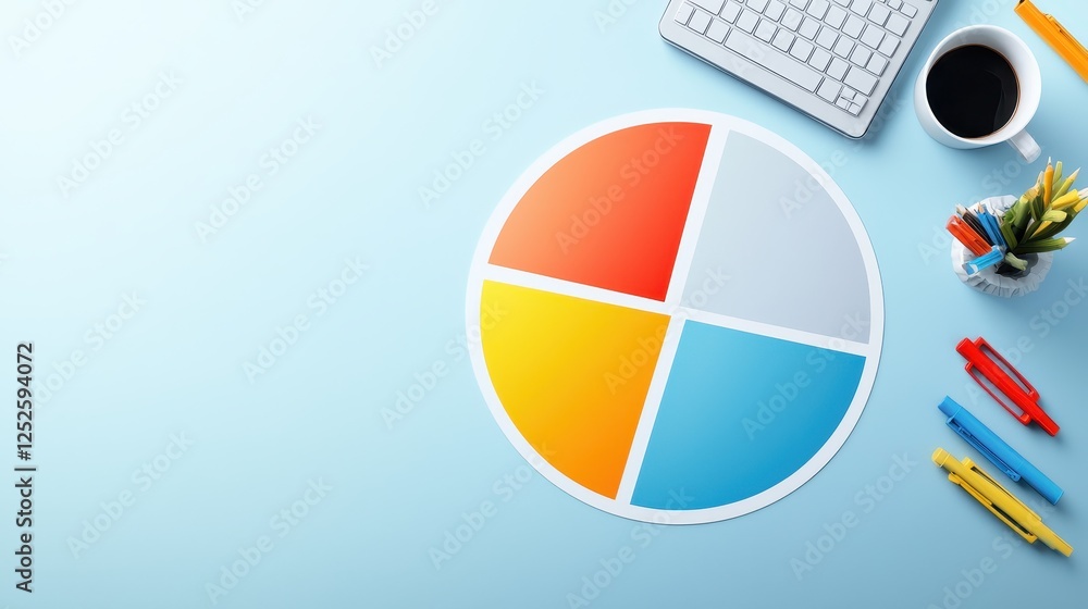 Poster a venn diagram with overlapping sections on paper, representing shared responsibilities in a team.