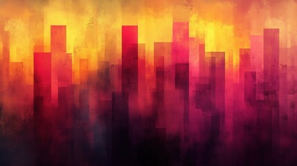 Abstract Gradient Background with Vibrant Colors in Layers