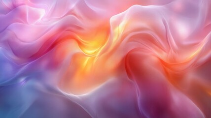 Obraz premium Abstract Colorful Silk Fabric Wave Background for Digital Art
