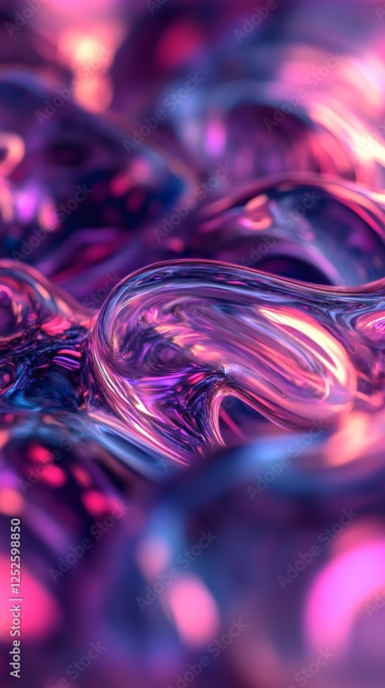 Poster abstract 3d background organic shapes twisting and spiraling in all directions the fluid forms and n