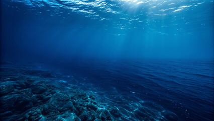 Obraz premium underwater scene with rays of light