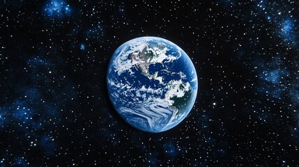 Fototapeta premium Earth from Space: A Stunning Celestial View