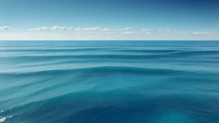 Fototapeta premium Blue Ocean Waves in Motion