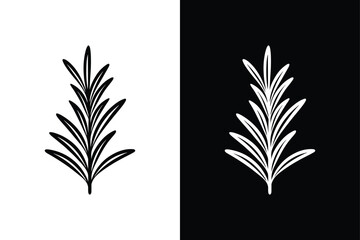 Obraz premium Detailed Rosemary Branch Vector. Perfect for Spice & Herbal Themes