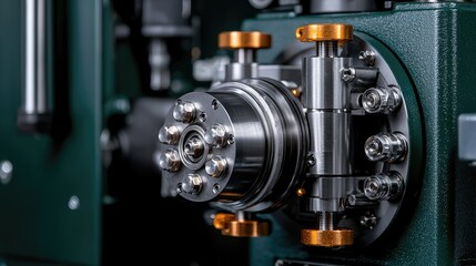 Fototapeta premium Close-up industrial machine parts