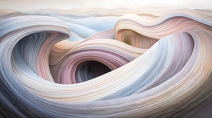 Abstract Swirling Landscape