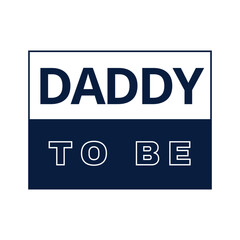 Mommy and Daddy to Be Cupels Pregnancy Announcement T-Shirt Design with Footprints Vector