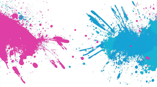 Energetic design featuring splashes of teal, royal blue, and dynamic motion for creative expression in art
