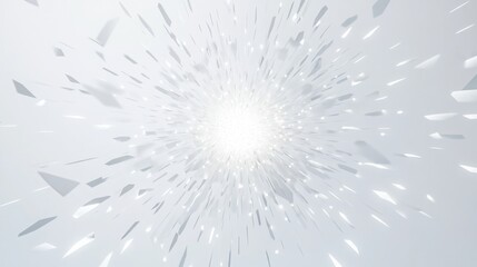 Exploding geometric patterns radiating from the center on a solid white background.