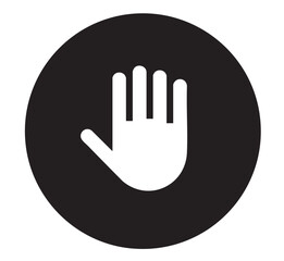 Obraz premium Black wait vector icon.