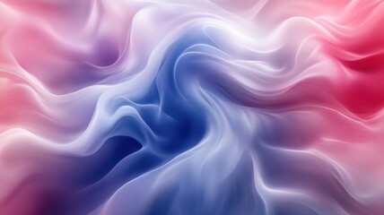 Fototapeta premium Soft Abstract Flowing Fabric Waves in Red and Blue Tones