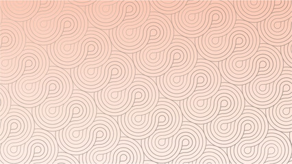 Seamless Japanese geometric pattern with interlocking square/circle spirals, inspired by the traditional sayagata motif © Habib