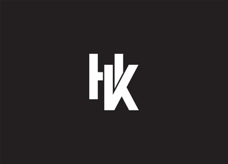 KH initial letter logo design and monogram logo