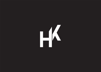 Fototapeta premium KH initial letter logo design and monogram logo