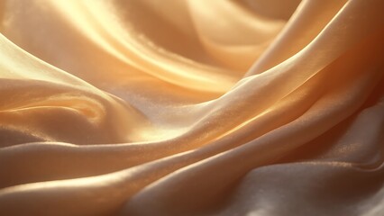 Fototapeta premium Transparent Silk with Gentle Light Waves and Soft Shadows