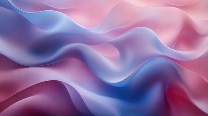 Obraz premium Soft Fabric Waves in Pastel Colors of Pink and Blue Tones