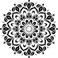 Elegant Mandala Art, Mandala
Intricate Symmetrical Pattern, Symmetry
Black and White Mandala, Monochrome
Ornamental Circular Design, Ornament
Detailed Line Art Mandala, Line Art
Floral-Inspired Mandal