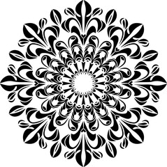 Elegant Mandala Art, Mandala
Intricate Symmetrical Pattern, Symmetry
Black and White Mandala, Monochrome
Ornamental Circular Design, Ornament
Detailed Line Art Mandala, Line Art
Floral-Inspired Mandal