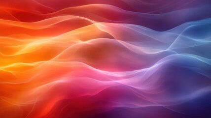 Obraz premium Colorful Wave Patterns in Abstract Smooth Flowing Design